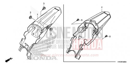 KOTFLUEGEL, HINTEN CRF110FK de 2019